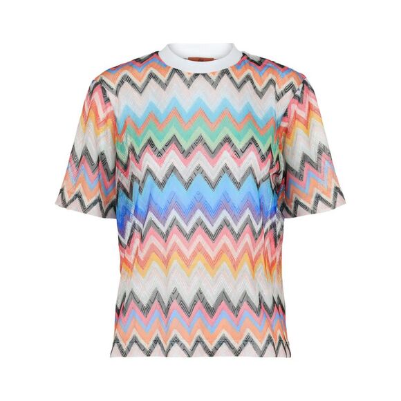 M Missoni Zig Zag Short Sleeve Shirt Multi Womens